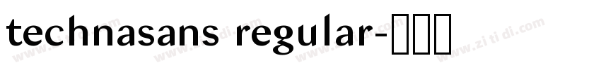technasans regular字体转换
